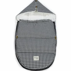 Clearance Nid d'ange et chancelière siège auto Groupe 0 Hiver I Love Vichy Noir Nid D'Ange Poussette