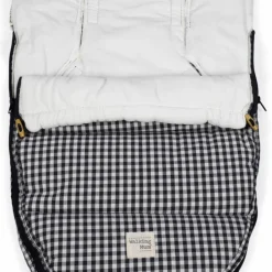 Clearance Nid d'ange et chancelière siège auto Groupe 0 Hiver I Love Vichy Noir Nid D'Ange Poussette