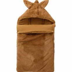 Best Nid d’ange fausse fourrure doublé gaze de coton havane (0-6 mois) Nid D'Ange Poussette