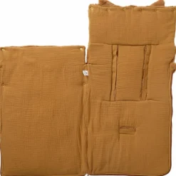 Best Nid d’ange fausse fourrure doublé gaze de coton havane (0-6 mois) Nid D'Ange Poussette