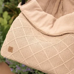 Clearance Nid d'ange passe sange Check Knit Biscuit (groupe 0+) Nid D'Ange Cosy