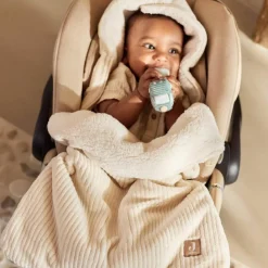 Jollein Nid d'ange passe sangle Cloudy Rib Oatmeal (groupe 0+)