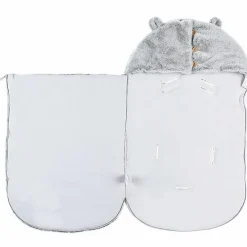 Noukie's Nid d'ange passe sangle Sherpa Mix & Match gris clair