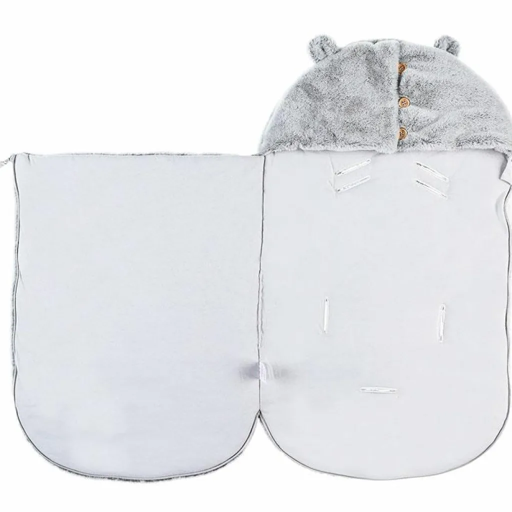 Noukie's Nid d'ange passe sangle Sherpa Mix & Match gris clair
