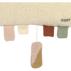 Nuage musical Little Universe tricoté beige-rose poudré Peluche Musicale