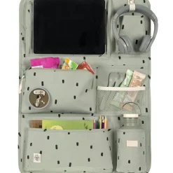 Sale Organiseur de voiture Happy Prints olive clair Rangement De Voiture