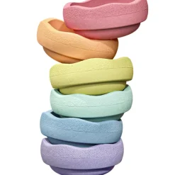 Stapelstein Original Mini rainbow pastel (6 blocs)