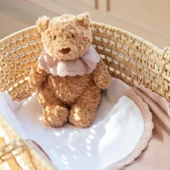 Pasito a pasito Ours en peluche tricot rose (29 cm)