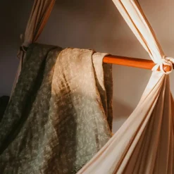 Pack 2 langes en coton bio vert Lange