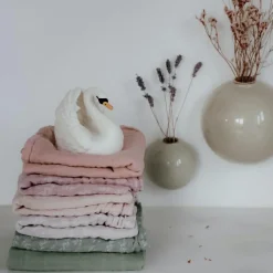 Natruba Pack 2 langes en coton bio rose poudré