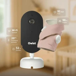 Sale Pack chaussette connectée Dream Sock Dusty Rose + Dream Sight Cam (0-18 mois) Babyphone