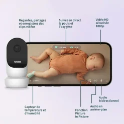 New Pack Chaussette connectée Dream Sock + Cam2 bleu sommeil (0-18 mois) Babyphone