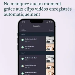 New Pack Chaussette connectée Dream Sock + Cam2 bleu sommeil (0-18 mois) Babyphone