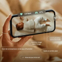 Sale Pack chaussette connectée Dream Sock Menthe + Dream Sight Cam (0-18 mois) Babyphone