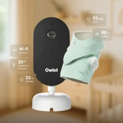 Sale Pack chaussette connectée Dream Sock Menthe + Dream Sight Cam (0-18 mois) Babyphone