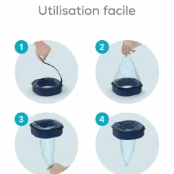 Pack de 6 recharges octogonales pour poubelle à couches Dress Up Poubelle À Couches / Recharges