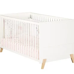 Baby Price Pack duo Joy naturel lit bébé évolutif et commode à langer