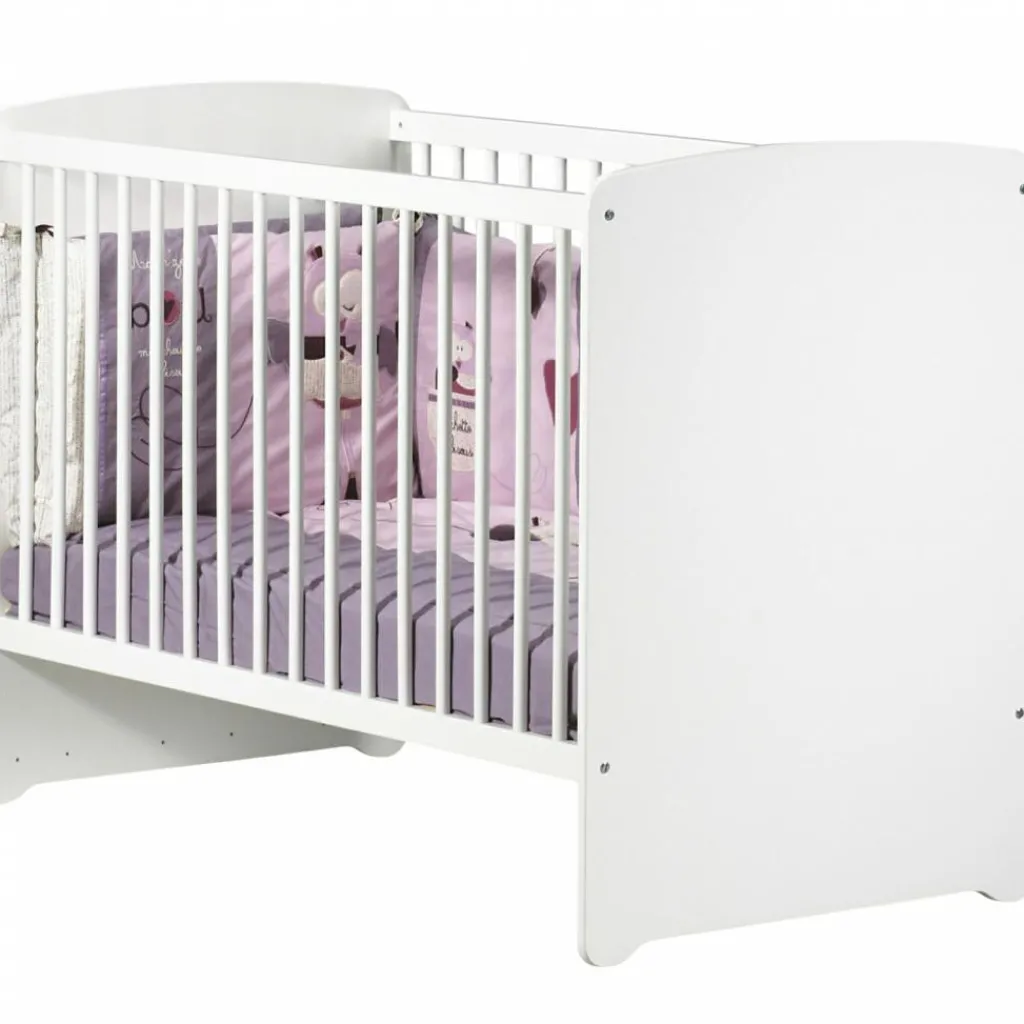 Best Pack duo lit bébé têtes panneaux et tiroir New Basic blanc (60 x 120 cm) Chambre Complète Bébé