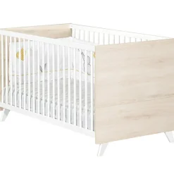 Baby Price Pack duo Scandi naturel lit bébé évolutif et commode à langer