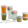 Béaba Pack 1er repas avec pots de conservation Eucalyptus (14 pièces)