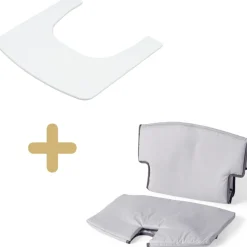 Geuther Pack tablette et coussin pour chaise haute Syt évolutive blanche