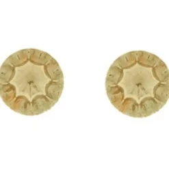 Enfant Baby bijoux Paire de fermoirs vissés pour boucle d'oreilles (or jaune 375°)