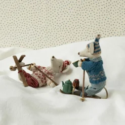 Best Paire de ski et bâtons Maman et Papa souris Accessoires Pour Univers De Jeu