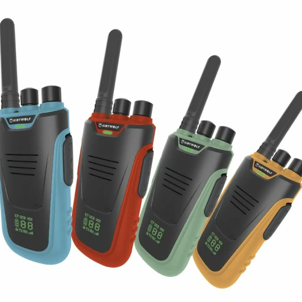 KIDYWOLF Paire de Talkie-Walkie KIDYTALK vert jaune