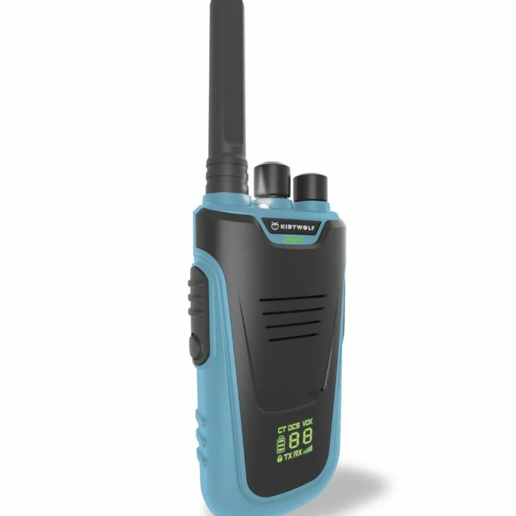 KIDYWOLF Paire de Talkie-Walkie KIDYTALK bleu rouge