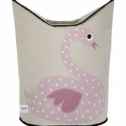 3 sprouts Panier à linge Cygne