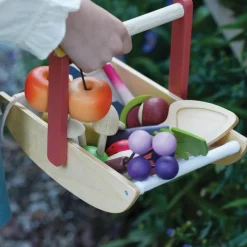 Tender Leaf Panier cueillette sauvage en bois