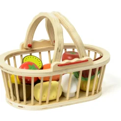 Oxybul Panier de 13 fruits et légumes en bois