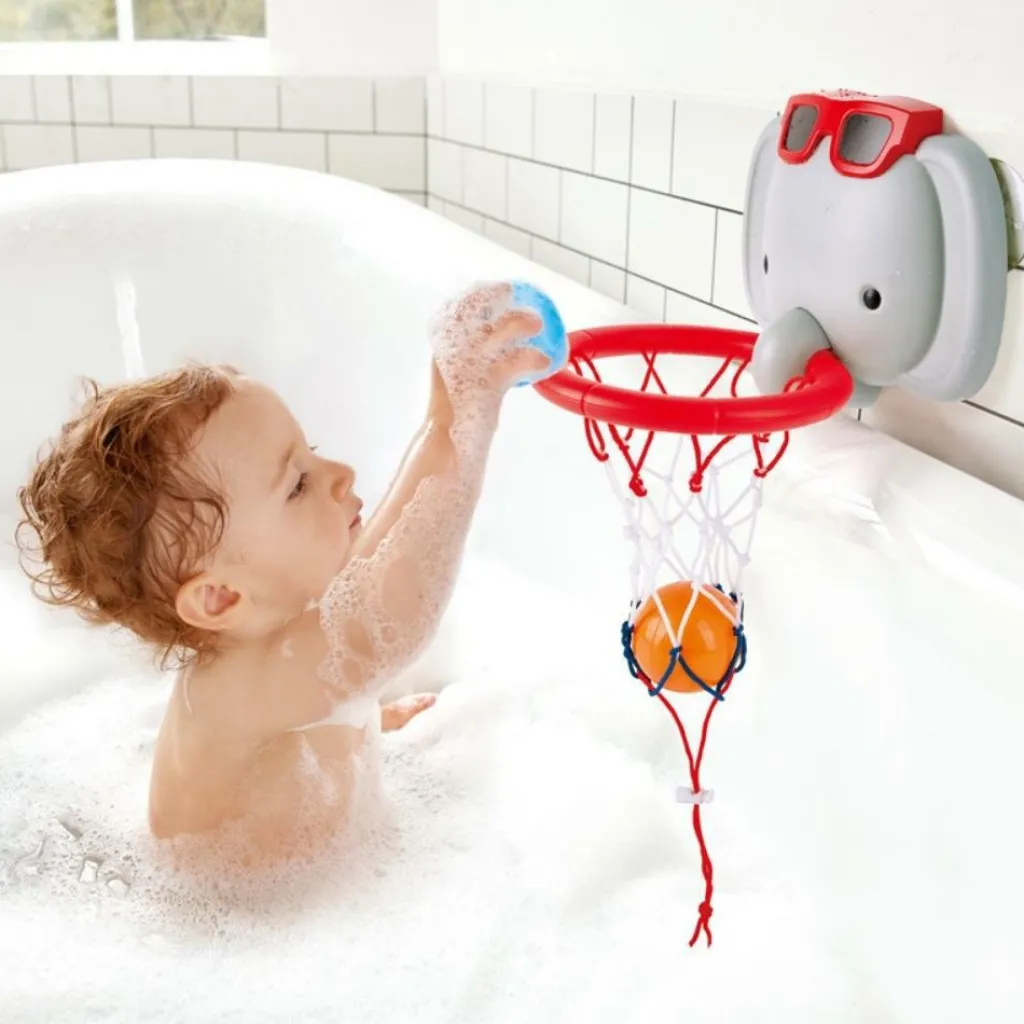 Hape Panier de basketball éléphant pour le bain