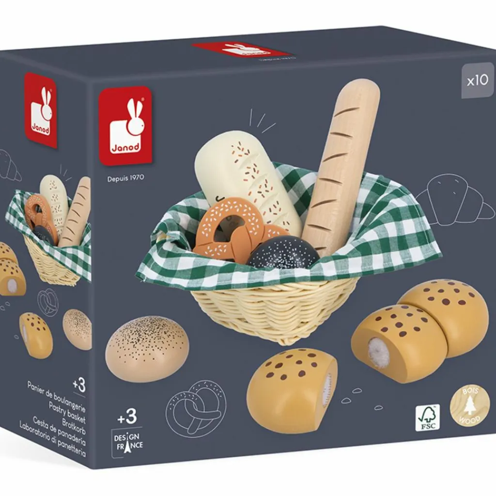 Discount Panier de boulangerie Mamie Soleil Dînette Et Aliments Factices