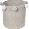 Best Panier de rangement Bubbly en coton gris (30 x 30 cm) Panier De Rangement