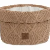 Online Panier de rangement Check Knit Biscuit (14 x 18 cm) Panier De Toilette