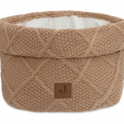 Online Panier de rangement Check Knit Biscuit (14 x 18 cm) Panier De Toilette