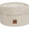 Jollein Panier de rangement Check Knit Oatmeal (14 x 18 cm)