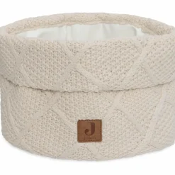Jollein Panier de rangement Check Knit Oatmeal (14 x 18 cm)