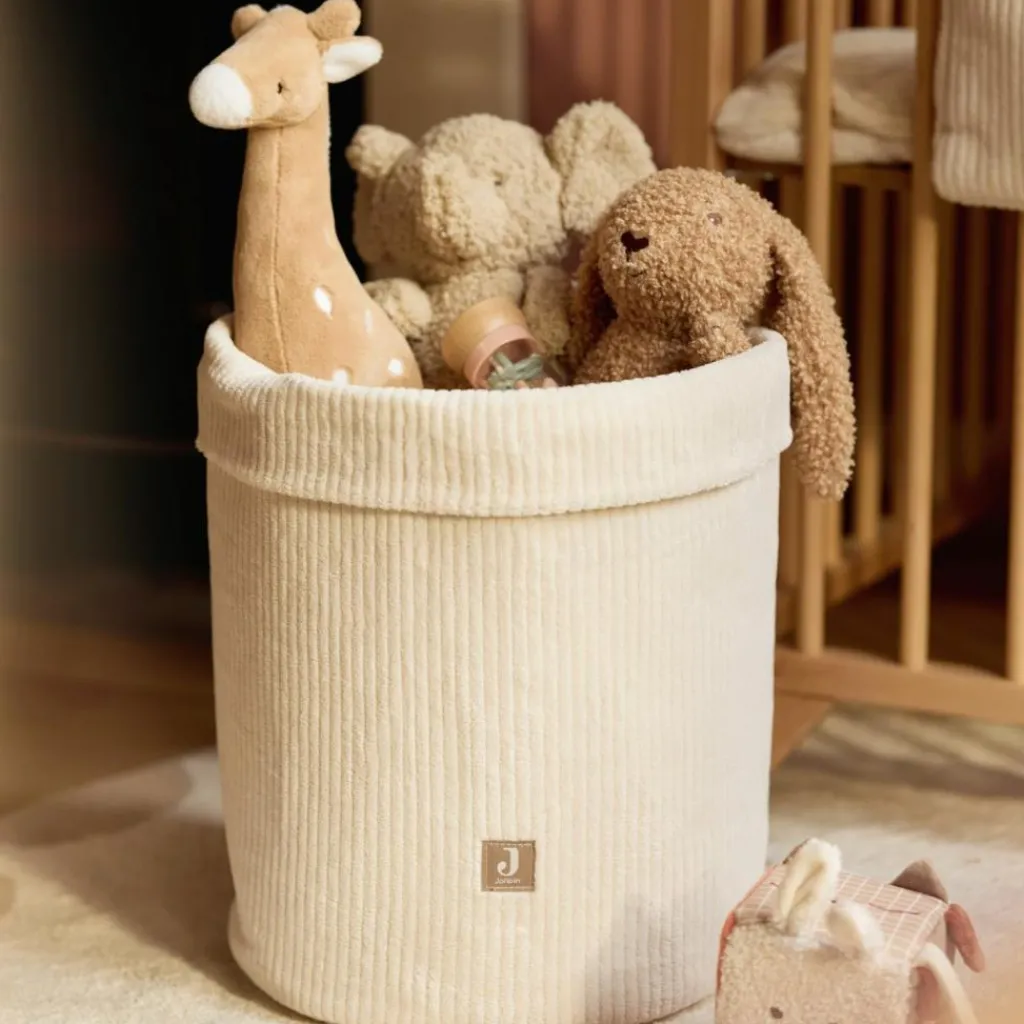 Clearance Panier de rangement Cloudy Rib Oatmeal (35 x 30 cm) Panier De Toilette