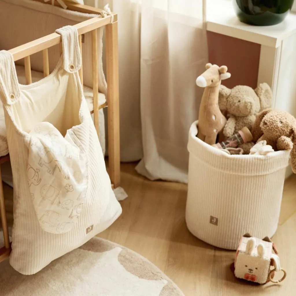 Clearance Panier de rangement Cloudy Rib Oatmeal (35 x 30 cm) Panier De Toilette