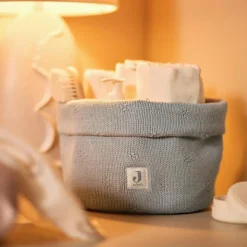 Outlet Panier de rangement Cosy Knit Sea Green (14 x 18 cm) Panier De Toilette