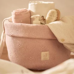 Discount Panier de rangement Cosy Knit Wild Rose (14 x 18 cm) Panier De Toilette