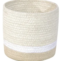 Panier de rangement en coton My Little Ones ivoire (15 x 15 x 15 cm) Panier De Rangement