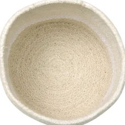 Panier de rangement en coton My Little Ones ivoire (15 x 15 x 15 cm) Panier De Rangement