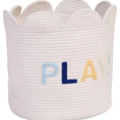 Childhome Panier de rangement Fleur écru (35 x 35 cm)