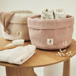 New Panier de rangement Grain knit Wild Rose (14 x 18 cm) Panier De Toilette