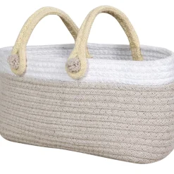 Hot Panier de rangement Maria beige (10 x 25 x 12 cm) Panier De Rangement