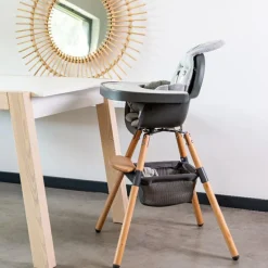 New Panier de rangement mesh pour chaise haute Evolu gris anthracite Accessoires Chaise Haute