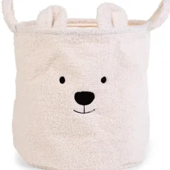 Panier de rangement Teddy écru (40 x 40 cm) Panier De Rangement